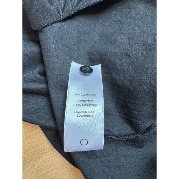 Frame Black Collared Puff Sleeve Button-Up Shirt Top Size XS - Picture 7 of 7